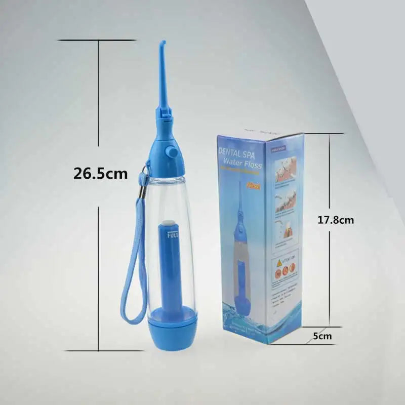 Portable Oral Irrigator Cleaner Mouth Wash Tooth Powerful Irrigation Manual Water Pick Jet Dental Flosser Washing Machine 75ml [HAP]