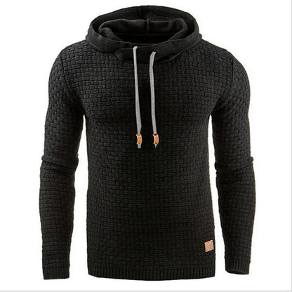 Men's Hoodies Sweatshirts Lattice Men Hoody Sweatshirts Long-Sleeved Pullover Man Hoodie Sweatshirt For Male [MEN]