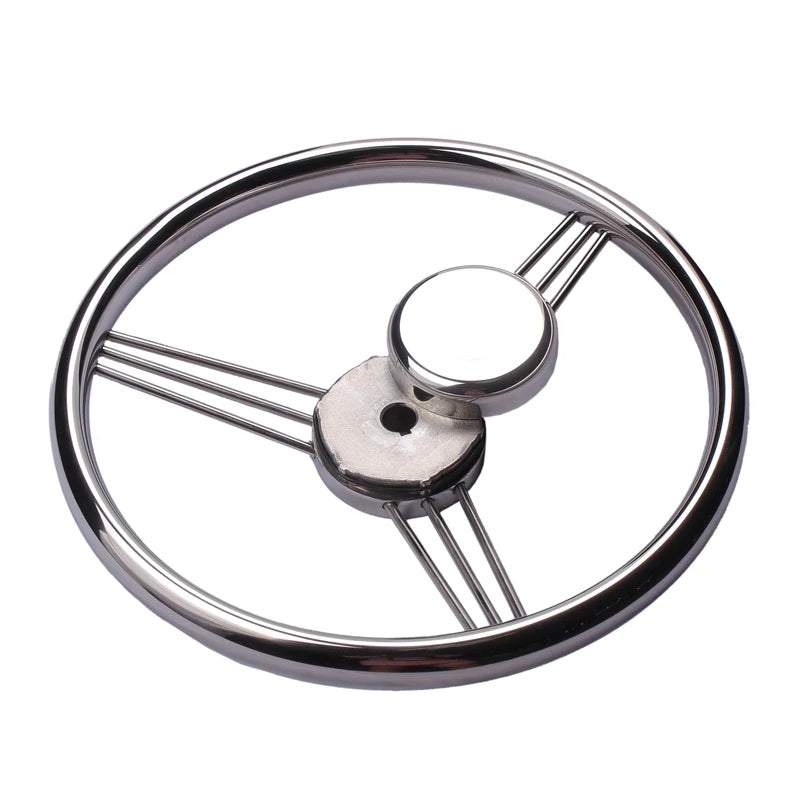 13-1/2" Boat Accessories Marine Stainless Steel Steering Wheel 9 Spokes Marine Yacht Marine hardware fittings [MRN]