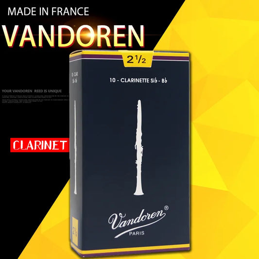 FRANCE Original Vandoren Traditional Bb Clarinet blue box Reeds / Reed for Clarinet Strength 2.0# 2.5 # 3.0# 3.5# Box of 10 [SPT]