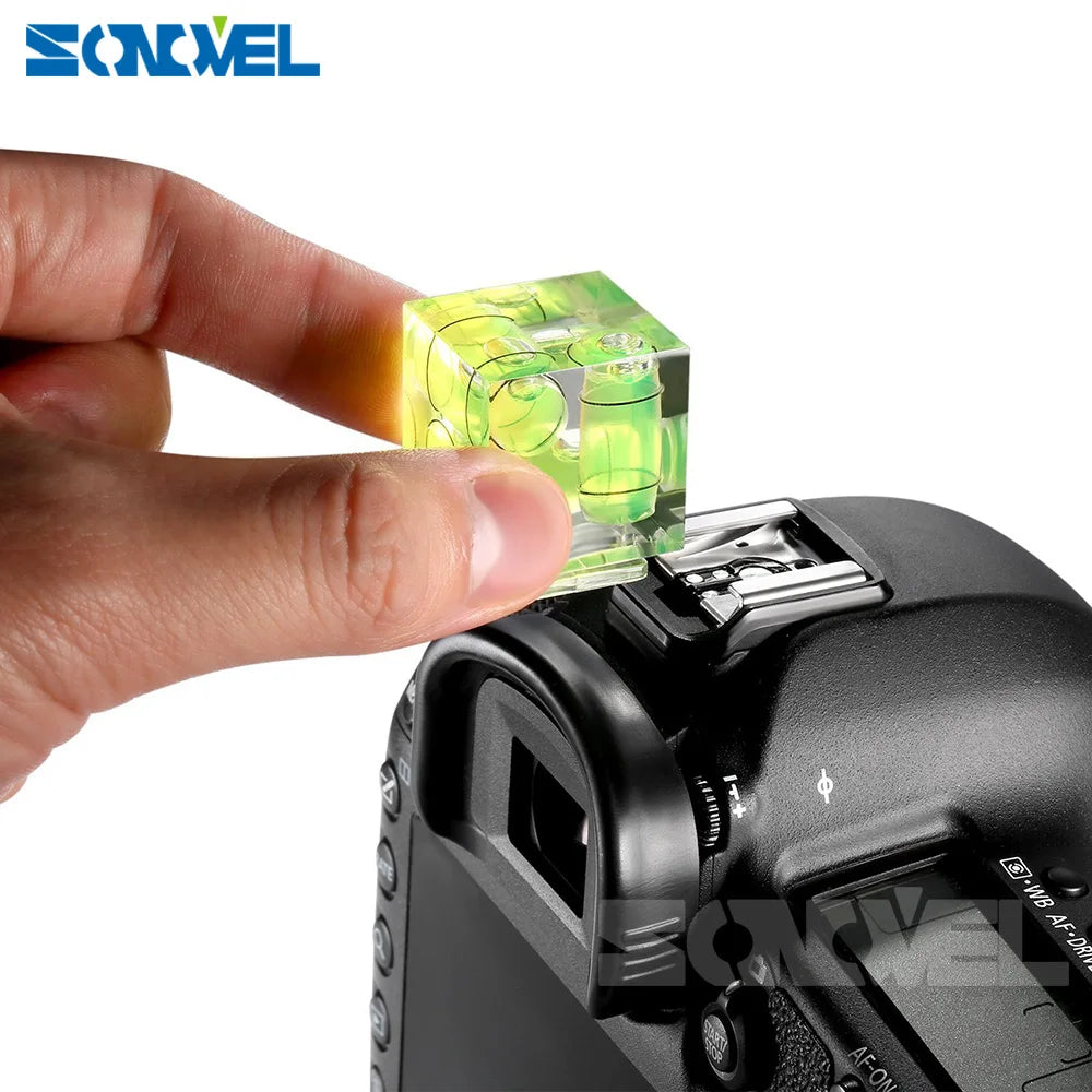 Universal 3-Axis Hot Shoe Fixed Bubble Spirit Level 3D Spirit Level For Canon/Nikon/Pentax DSLR Camera Photography Accessories [PHO]