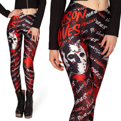 Fashion Ladies Women Skull Legging Woman Jeggings Legings Fitness Legging Pant Pants Printed Leggings [WOM]