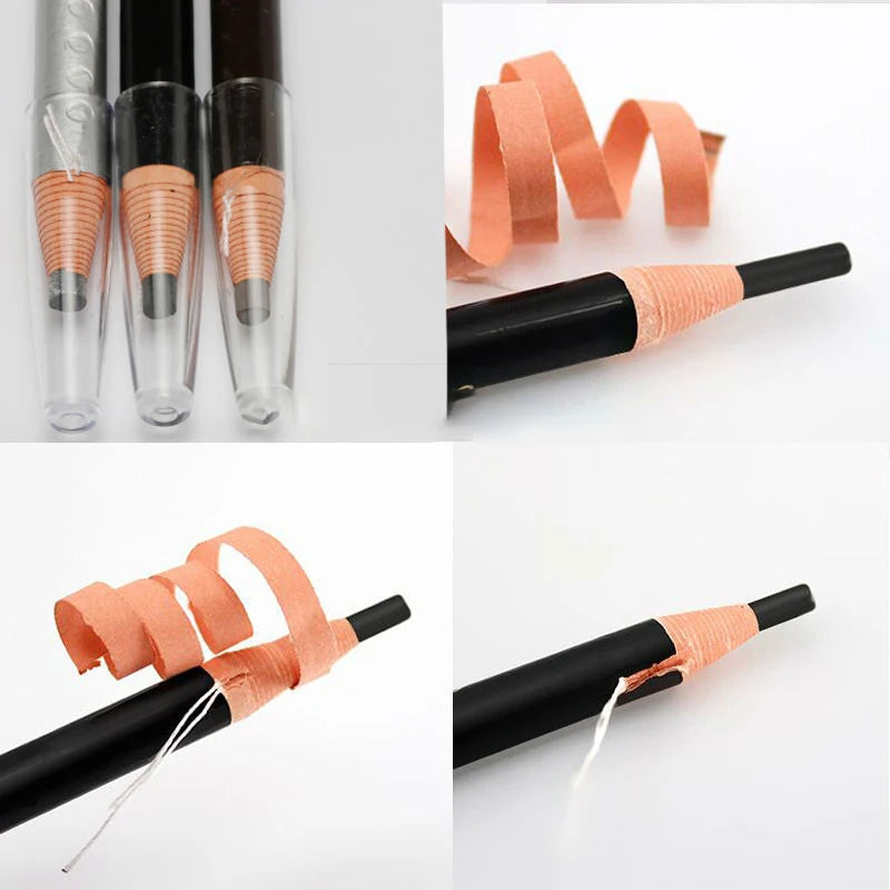 5pcs/Set Eyebrow Pencil Makeup Eyebrow Enhancers Cosmetic Art Waterproof Tint Stereo Types Coloured Beauty Tools [CSM]