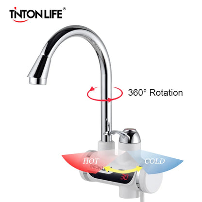 TINTON LIFE Instant Tankless Electric Hot Water Heater Faucet Kitchen Instant Heating Tap Water Heater with LED EU Plug [HAP]