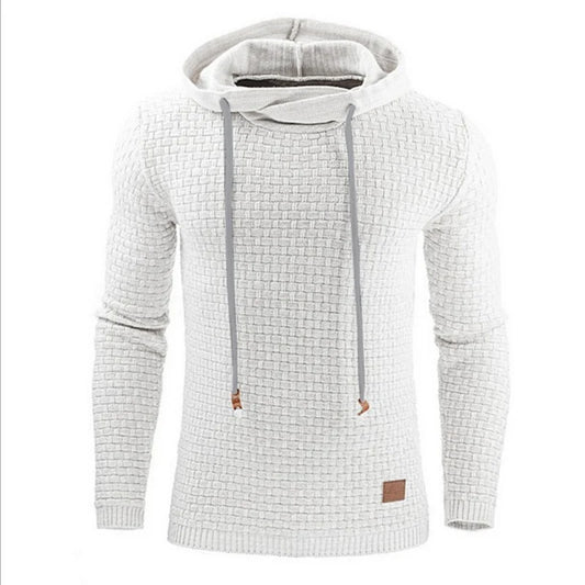 Men's Hoodies Sweatshirts Lattice Men Hoody Sweatshirts Long-Sleeved Pullover Man Hoodie Sweatshirt For Male [MEN]