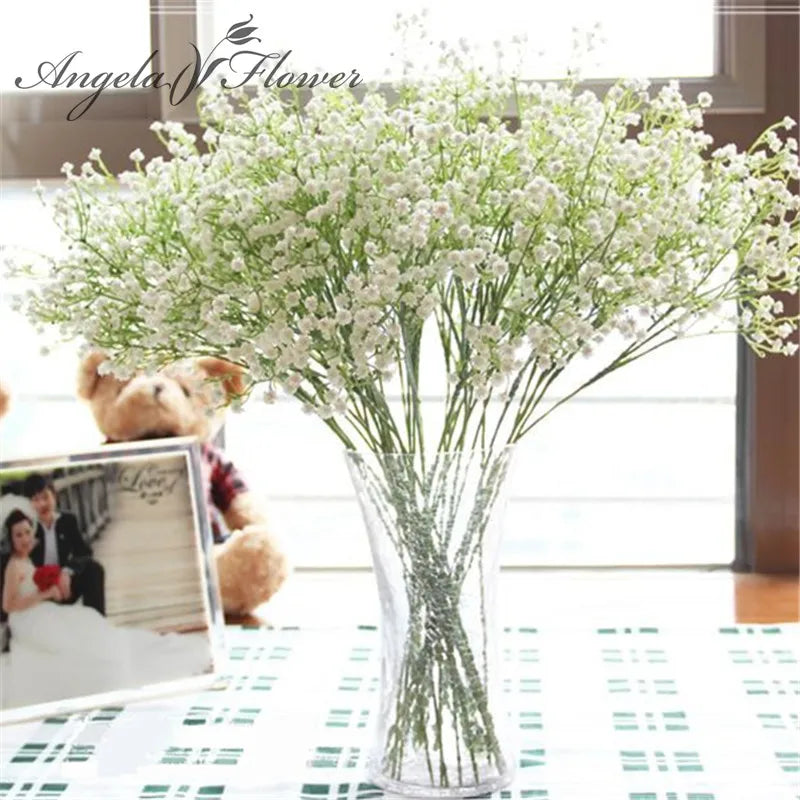 58CM Rustic Artificial Flower Gypsophila Babysbreath Interspersion Mantianxing Decor For Home Table Wedding Floral Plastic Plant [FLW]