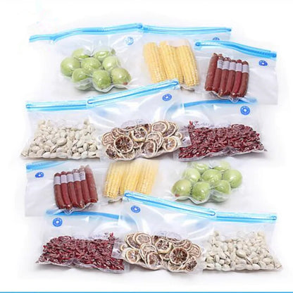 Kitchen vacuum machine 5 Size Vacuum Bag kitchen Transparent Storage Bag Saving Space Seal Bags Pumping vacuum [HAP]