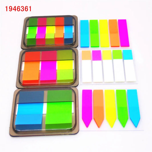 Fluorescence colour Self Adhesive Memo Pad Sticky Notes Bookmark Point It Marker Memo Sticker Paper Office School Supplies [OFF]