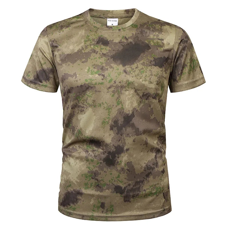 MEGE Brand Clothing Military Tactical Men's Shirt Camouflage Army Fast Dry Breathable Short Sleeve Male Casual Shirt [MEN]