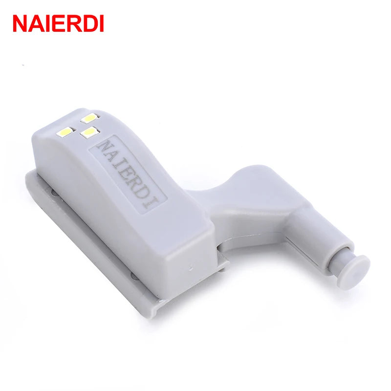 NAIERDI Universal Hinge Light LED Sensor Cabinet Light Cupboard Inner Hinges Lamp Home Kitchen Bedroom Wardrobe Night Light [HOM]