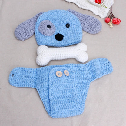 Newborn Photography Props Lovely Dog Costume Set knitting studio photography Cute photography clothes [PHO]