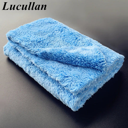 Ultra Thick-580GSM Edgeless Microfiber Cloth 16"X16" No Edge Premium Detailing Towel For Polishing,Buffing,Finishes,Car Wash [CAR] [DTL]