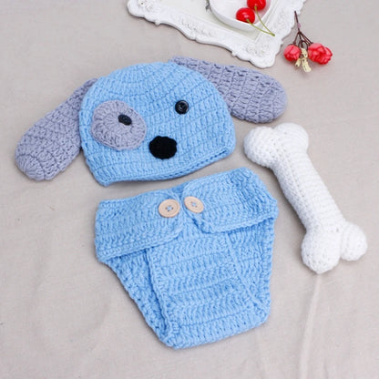 Newborn Photography Props Lovely Dog Costume Set knitting studio photography Cute photography clothes [PHO]