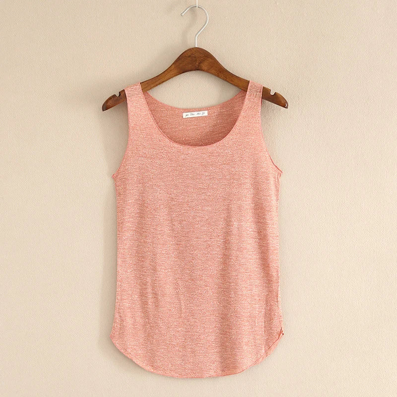 HOT summer Fitness Tank Top New T-Shirt Plus Size Loose Model Women T-shirt Cotton O-neck Slim Tops Fashion Woman Clothes [WOM]