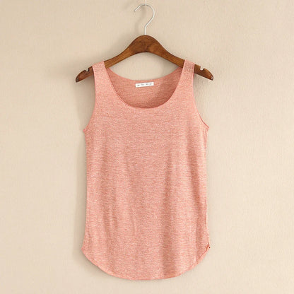 HOT summer Fitness Tank Top New T-Shirt Plus Size Loose Model Women T-shirt Cotton O-neck Slim Tops Fashion Woman Clothes [WOM]