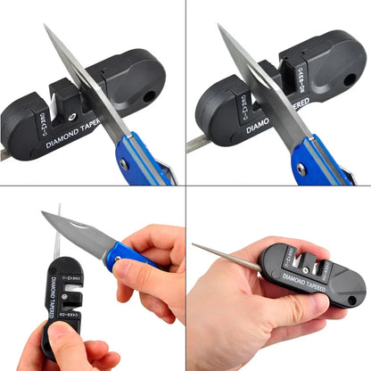 Portable Tungsten Ceramic Carbide Knife Whetstone Sharpener Sharpen Fish Hook Pocket Diamond Tool Camp Hike outdoor [SPT]