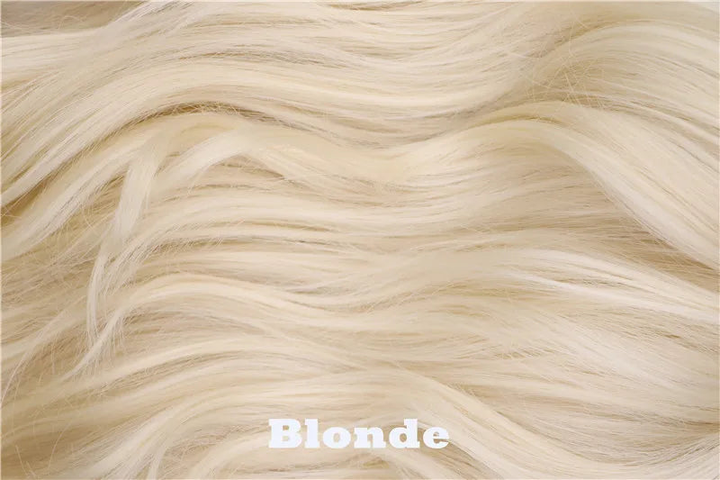 QQXCAIW Long Curly Blonde Wig Cosplay Costume Party Women  70 Cm High-Temperature Synthetic Hair Wigs [COS]