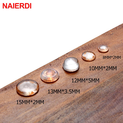 NAIERDI 30-80PCS Self Adhesive Silicone Rubber Damper Buffer Cabinet Bumpers Furniture Pads Cushion Protective Hardware [HOM]