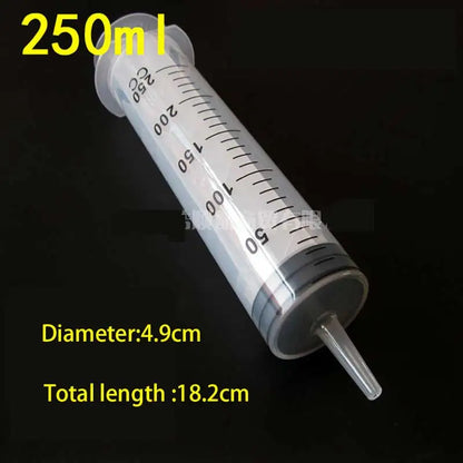 syringe 200 ml For Pets Disposable Syringe Plastic 200 Ml Large Clear Hydroponics Lab Kitchen Pet Feeder large plastic syringes [GAR]