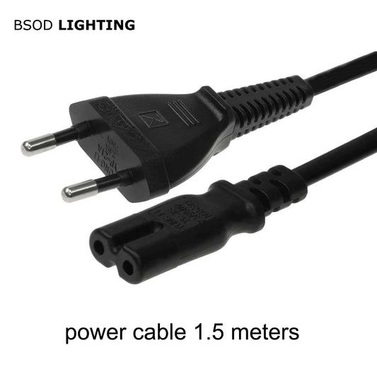 BSOD Electric Cord EU Power Cable 2Pin Cable 1.5Meter 250V 2.5A  US Power Cord UK Supply Cable Lead Wire Power for Electrique [HOM]