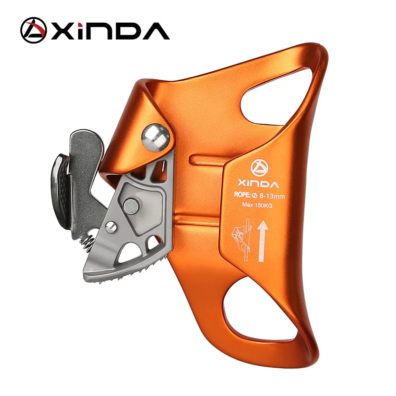 XINDA Outdoor Camping Rock Climbing Chest Ascender Safety Rope Ascending Anti Fall Off Survival Vertical Rope Climbing Equipment [SPT]