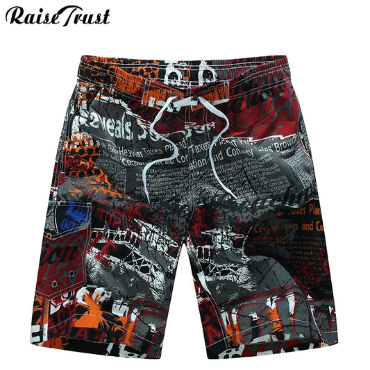 Men's Shorts Mens Summer Beach  beach shorts  Men Boardshorts Man  Board Short Pants 2018 Quick Dry Silver Casual shorts [MEN]