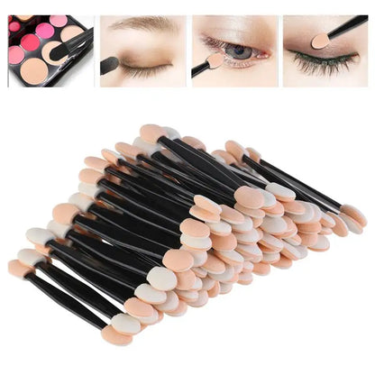 Hot Fashion 30/5Pcs Pro Sponge Stick Eye Shadow Brush Applicator Cosmetic Make up  Double-head Eyeshadow Brush For Women Makeups [CSM]