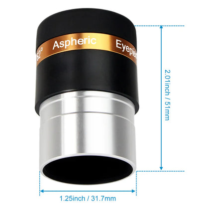 SVBONY Eyepieces 4/10/23mm Telescope Lens Wide Angle 62 Deg Aspheric Eyepiece HD Fully Coated Telescope Accessory for 1.25 inch [SPT]