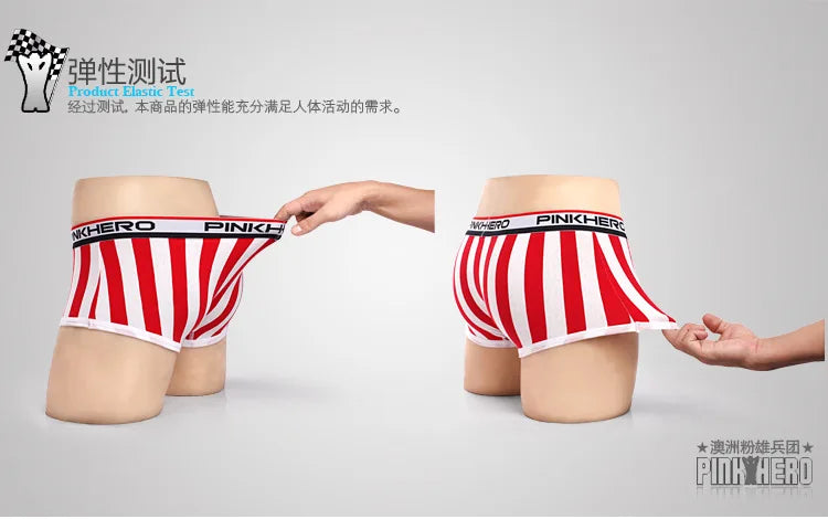 Pink Hero Fashion Underpants Mens Underwear Boxers Men's Boxer Shorts Sexy Male Underwear Men Cueca Masculina Boxer Homme [GRM] [UND]