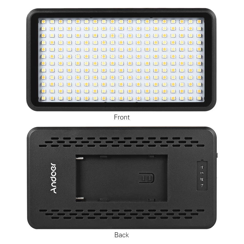 Andoer LED Light Panel Lamp Ultra-thin 3200K/6000K Studio Video Photography 228pcs Bead for Canon Nikon DSLR Camera DV Camcorder [PHO]