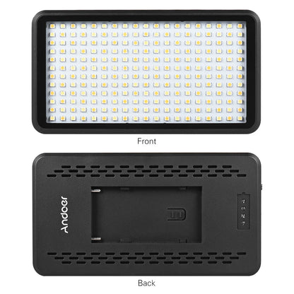 Andoer LED Light Panel Lamp Ultra-thin 3200K/6000K Studio Video Photography 228pcs Bead for Canon Nikon DSLR Camera DV Camcorder [PHO]