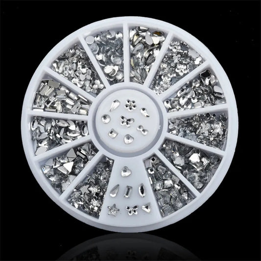 3D Butterfly Drill Flower Nail Rhinestones Crystal DIY Nail art decorations Manicure tools Accessories  [BEU]