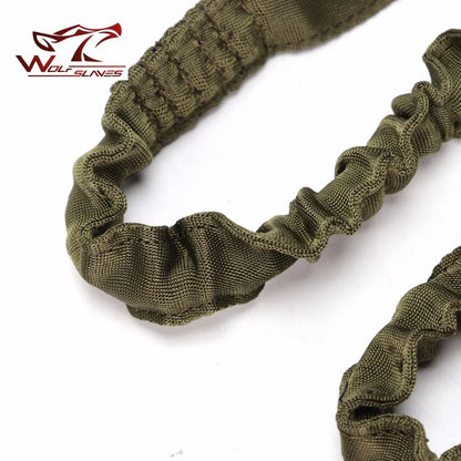 Tactical Sling Protective Rope Quick Release Line Climbing Safety Strap For Outdoor Hunting Green Color [SPT]