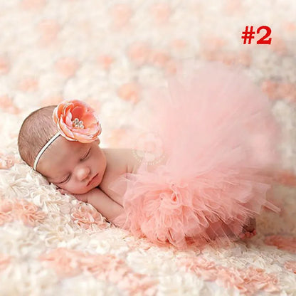 Princess Plum Peacock Feather Tutu Skirt with Vintage Headband Newborn Photography Props Baby Tutu Shower Gift TS035 [PHO]