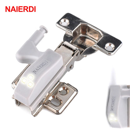 NAIERDI Universal Hinge Light LED Sensor Cabinet Light Cupboard Inner Hinges Lamp Home Kitchen Bedroom Wardrobe Night Light [HOM]