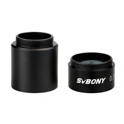 SVBONY Telescope 0.5X Focal Reducer/Telescope 1.25" C Mount Adapter Green Coated for Telescope Astrophotography [SPT]