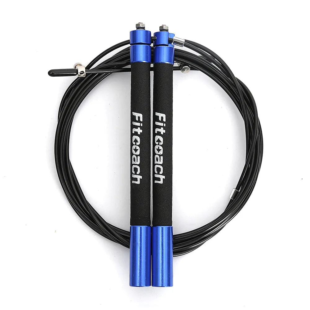 Speed Jump Rope Ball Bearing Metal Handle Sport Skipping,Stainless Steel Cable Crossfit Fitness Equipment [SPT]