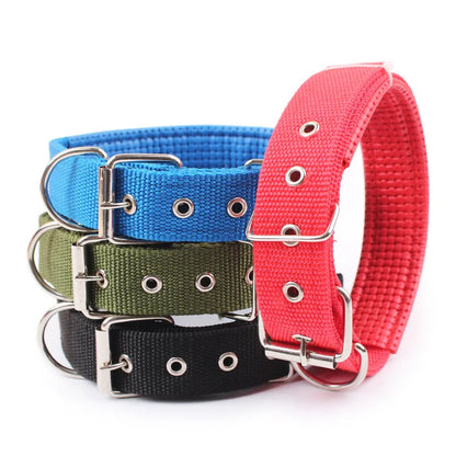 Solid Dog Collars  Nylon Dog Collar For Small Medium Large Dogs Teddy Keji Pitbull Bulldog Beagle [PET]