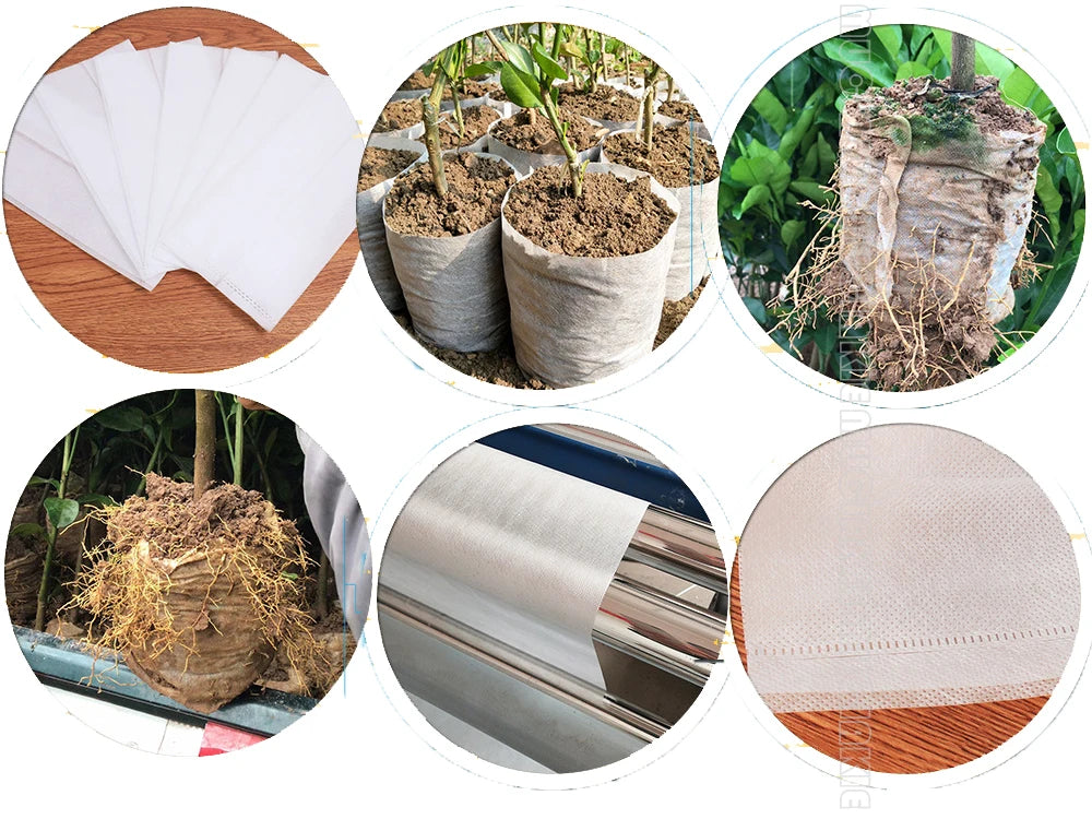 Different Sizes Biodegradable Non-woven Nursery Bags Plant Grow Bags Fabric Seedling Pots Eco-Friendly Aeration Planting Bags [GAR]