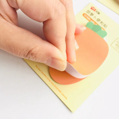 Kawaii carrot N Times Sticky Notes Creative Office Decor Paper Memo Pad Shipping Supplies Decoration Japanese Stationery [OFF]