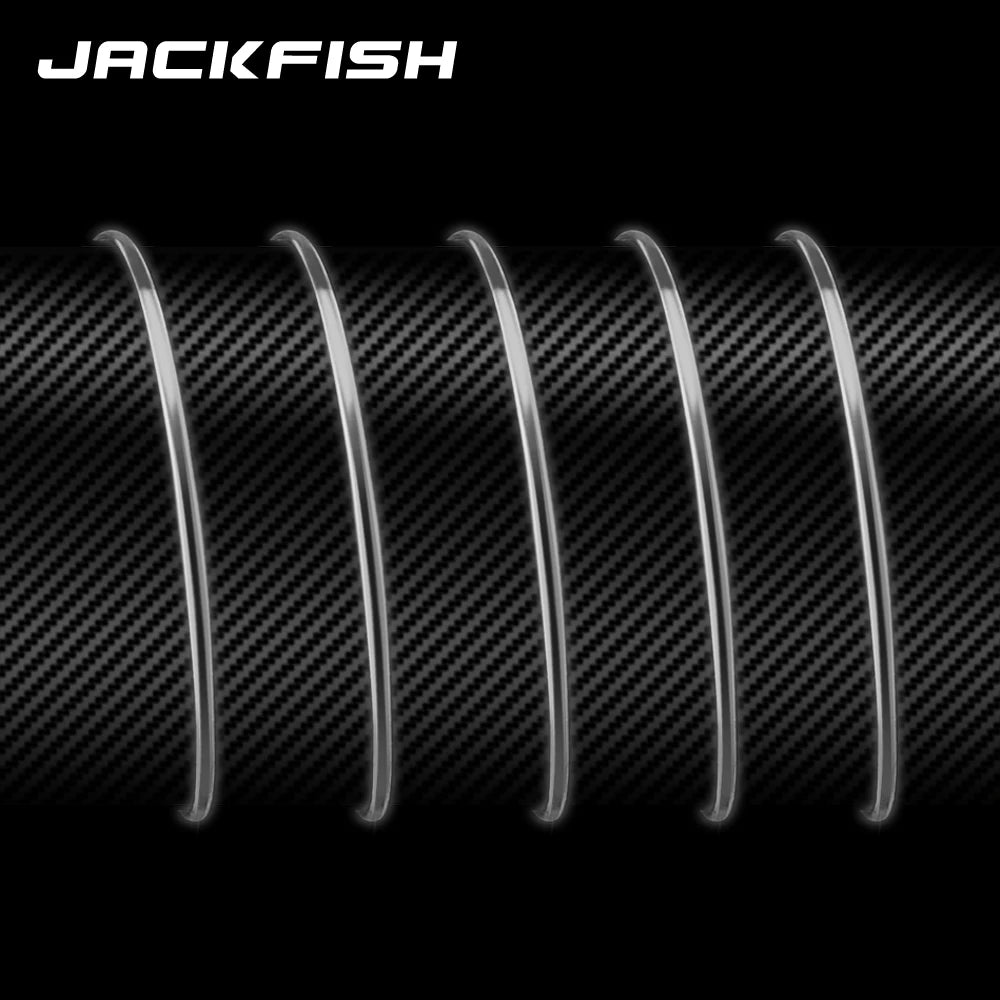 JACKFISH HOT SALE 500M Fluorocarbon Fishing Line  5-32LB test Carbon Fiber Leader Line 0.165-0.46mm fly fishing line pesca [SPT]