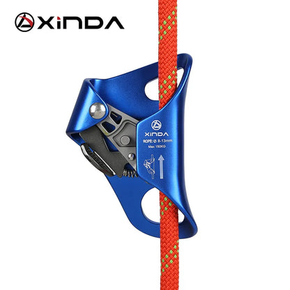 XINDA Outdoor Camping Rock Climbing Chest Ascender Safety Rope Ascending Anti Fall Off Survival Vertical Rope Climbing Equipment [SPT]