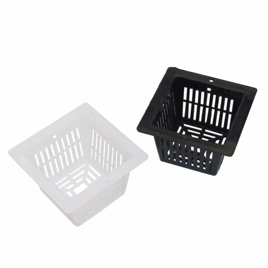 Square Mesh Pot, Sponge for Hydroponics system Basket Pot Net Cup Garden Nursery Pots Water Soilless Culture 20 Pcs [GAR]