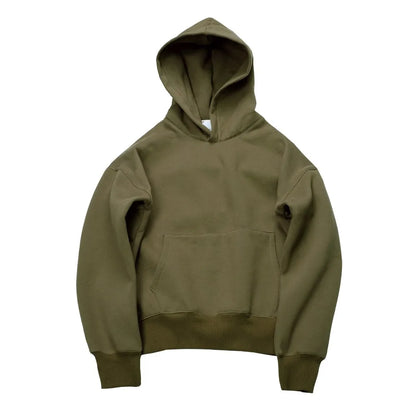 Quality nice hip hop hoodies with fleece WARM winter men's Kanye West hoodie sweatshirt swag solid  pullover [MEN]