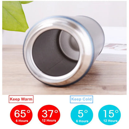 Fashion 500ml Stainless Steel Insulated Cup Coffee Tea Thermos Mug Thermal Water Bottle Thermocup Travel Drink Bottle Tumbler [MUG]