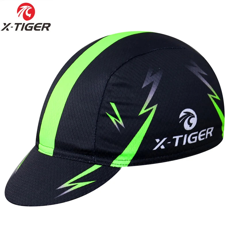 X-TIGER Bright Green Outdoor Sport Bike Head MTB Bicycle Headwear Headband 100% Polyester Cycling Hats Bandana Pro Cycling Cap [SPT]