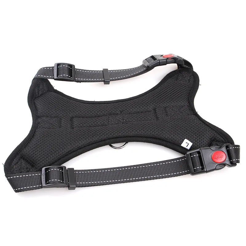 Nylon Heavy Duty Dog Pet Harness Collar Adjustable Padded Extra Large Medium Small Dog Harnesses Vest Husky Big Dogs Products [PET]