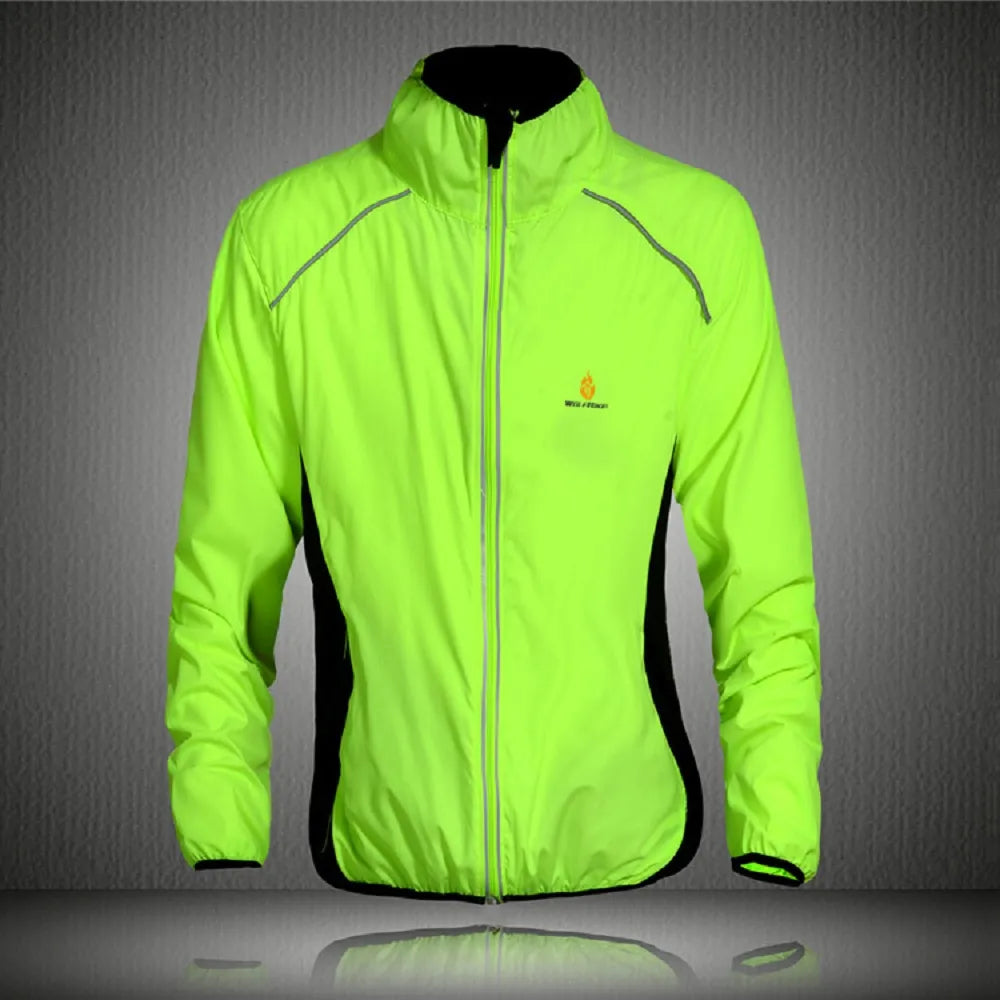 WOLFBIKE Splashproof Cycling Jackets Impermeable Ciclismo Sports Men Breathable Reflective Jersey Clothing Bike Long Sleeve Coat [SPT]