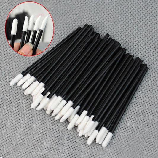 50 Pcs Disposable Lip Brush Eyelash Makeups Brushes Lash Extension Mascara Applicator Lipstick Wands Set Cosmetic Makeup Tools [CSM]