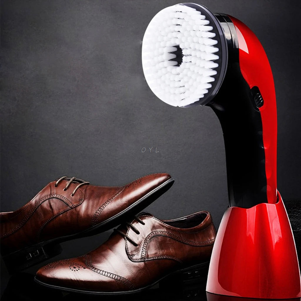 Portable Handheld Automatic Electric Shoe Brush Shine Polisher 2 Ways Power Supply  EU Plug [HAP]